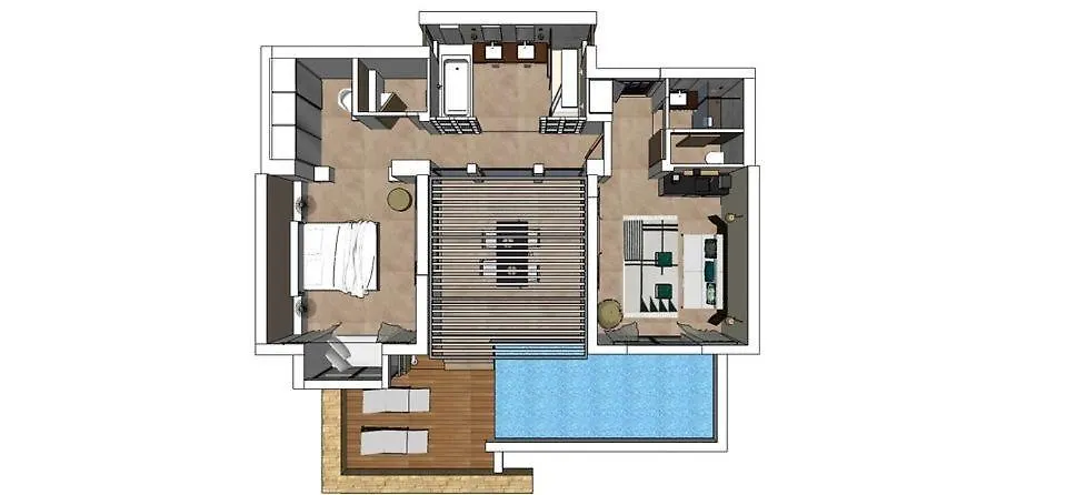 Eagles Villas Halkidiki Ocean One Bedroom Pool Villa With Private Garden Ouranoupoli Greece